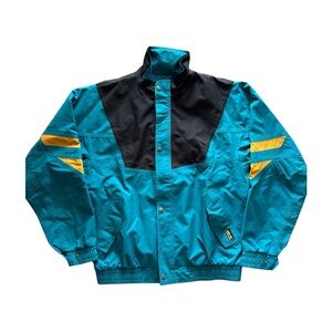 Teal and Black Vintage Tourney Goretex Jacket